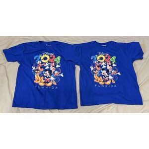 Disney Short Sleeve 2024 Mickey And Friends Kids T-Shirt  Size 14/16  XL Blue